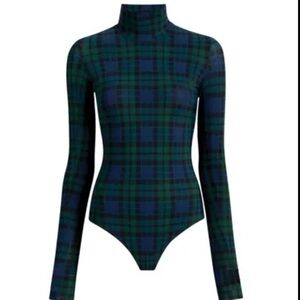 NWT Commando Tartan Turtleneck bodysuit